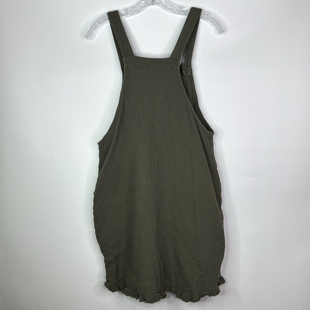 Umgee Green Overall Jumper Dress Size Large - Picture 4 of 8